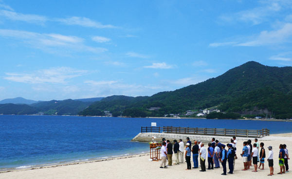 オリーブビーチで海開き 18 小豆島最新情報